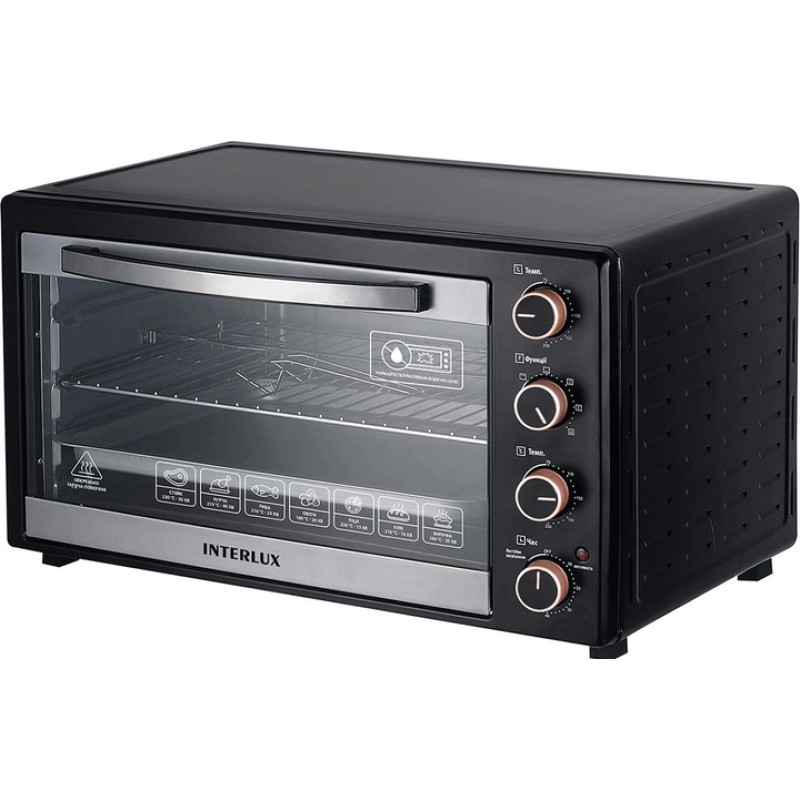 Духовка INTERLUX ILEO-0062BG (62 л,конвекція, чорна)