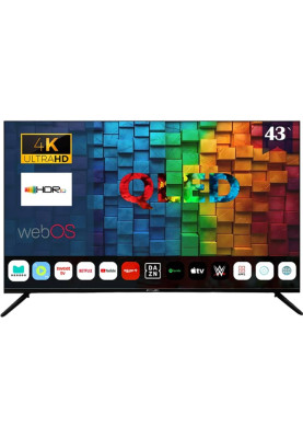 Телевізор AVALON B43MQA800 BLACK (Smart TV,WebOS2.2,QLED,4K)
