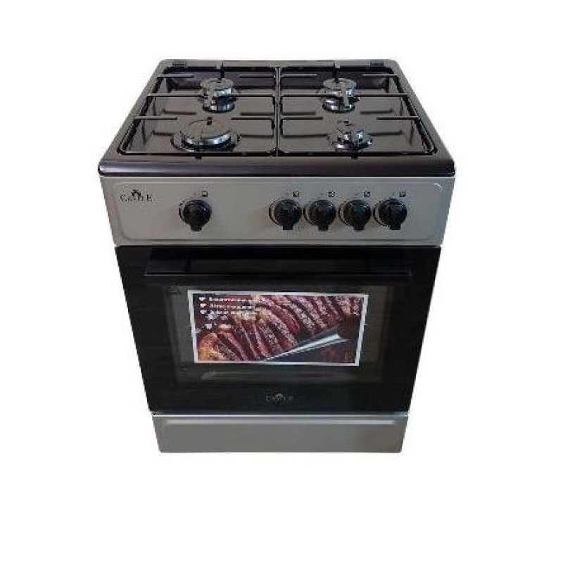 Плита газова CASTLE CG-60G (сіра/чорна) без кришки