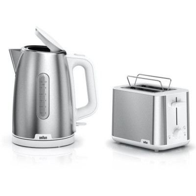 Чайник Braun WK1500.WH + Тостер Braun HT1510.WH (бандл)