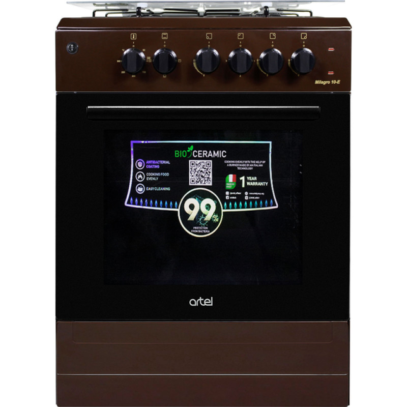 Плита комбінована ARTEL MILAGRO 10-E BROWN