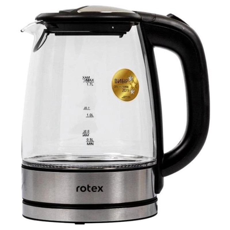 Чайник Rotex RKT83-GS (скло, підсвітка)