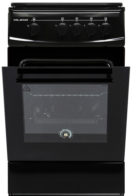 Плита газова Milano ML50 G1/01 чорна (газ.контр.)