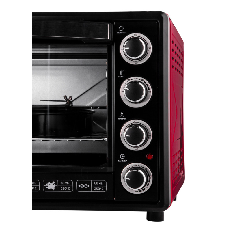 Духовка Liberton LEO-650 Red (65л, конвекція)