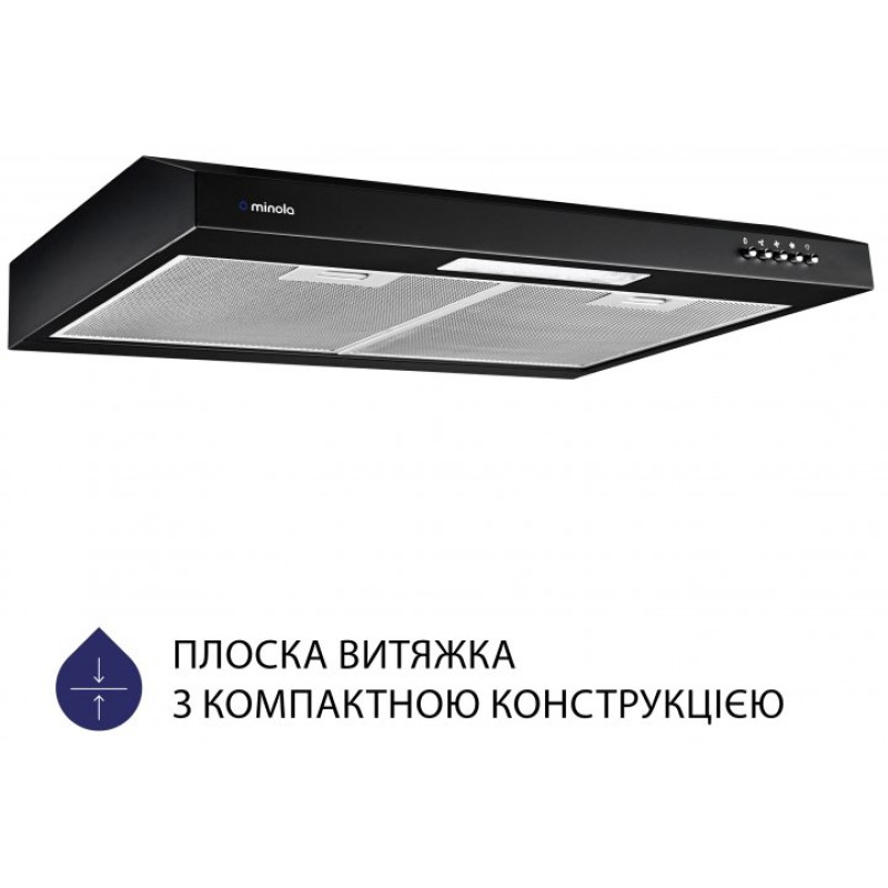 Витяжка Minola HPL 612 BL  (плоска)