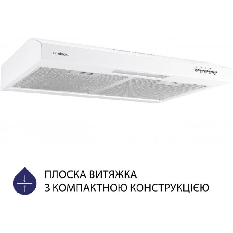 Витяжка Minola HPL 612 WH  (плоска)
