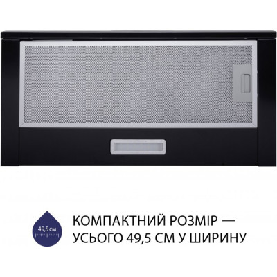 Витяжка Minola HTL 5714 BL 1100 LED (телескопічна)