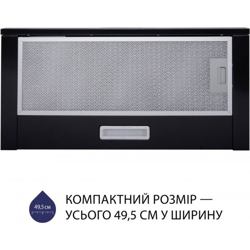 Витяжка Minola HTL 5714 BL 1100 LED (телескопічна)