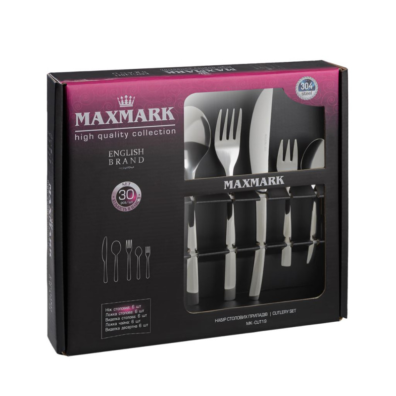 Набір столових приборів MAXMARK MK-CUT19 (30пр)
