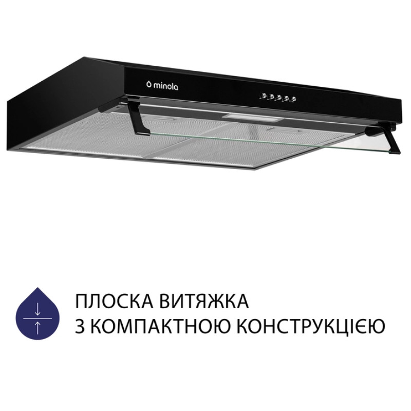 Витяжка Minola HPL 614 BL (плоска)