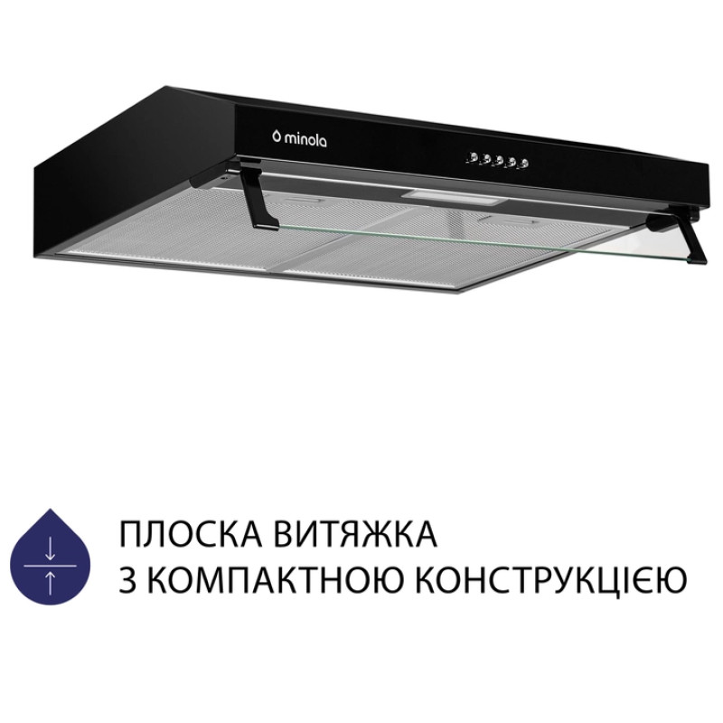 Витяжка Minola HPL 514 BL (плоска)