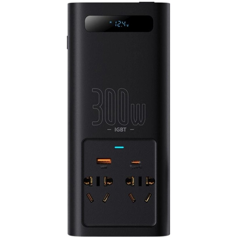 Автомобільний інвертор Baseus IGBT Power Inverter 300W (CGNB010101) Black