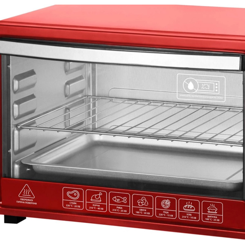Духовка INTERLUX ILEO-0038R (38 л, червона)