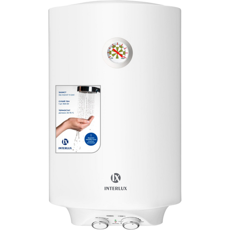 Водонагрівач INTERLUX IRWH-50MW (сухий тен,1500 Вт) Водонагрівач INTERLUX IRWH-50MW (сухий тен,1500 Вт)