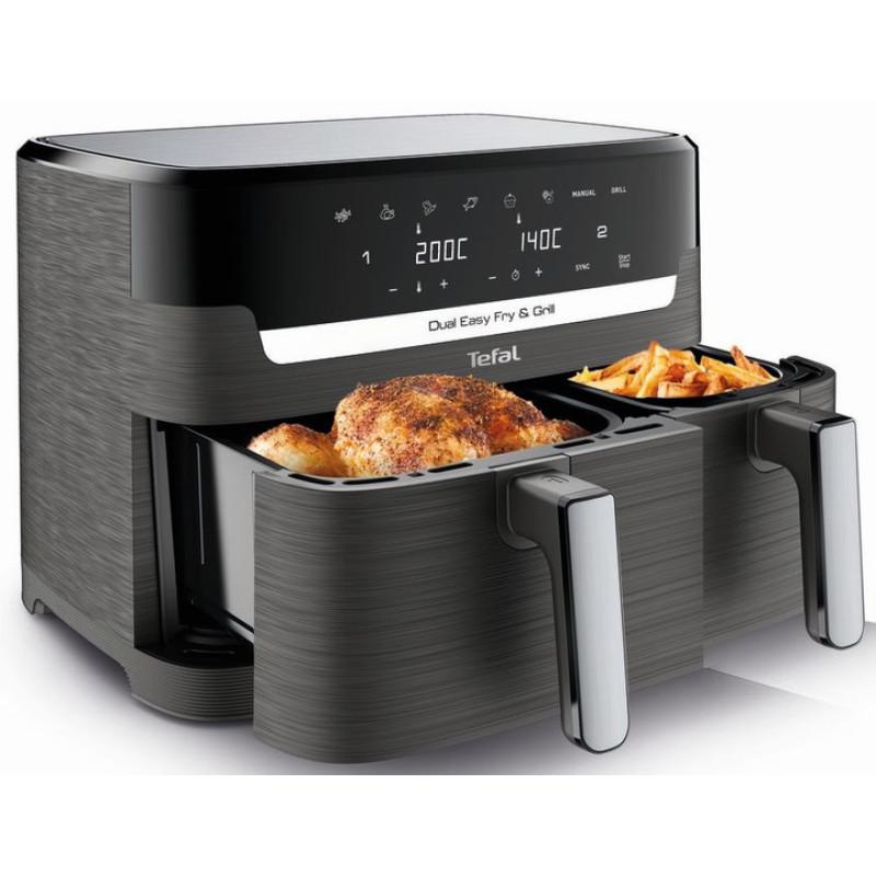 Мультипіч-фритюрниця Tefal EY905B10 Dual Easy Fry & Grill