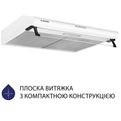 Витяжка Minola HPL 615 WH (плоска)