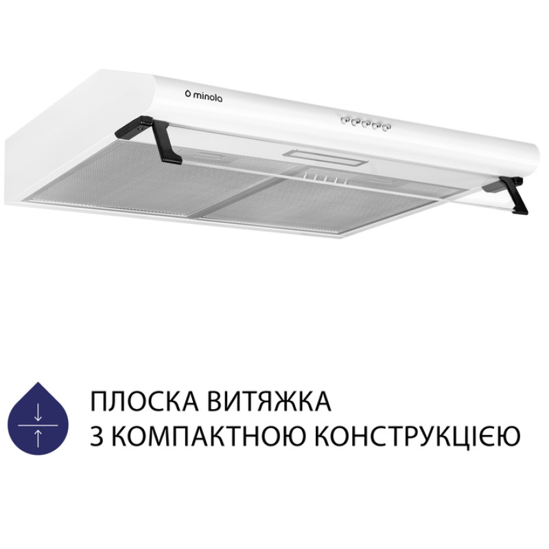 Витяжка Minola HPL 615 WH (плоска)