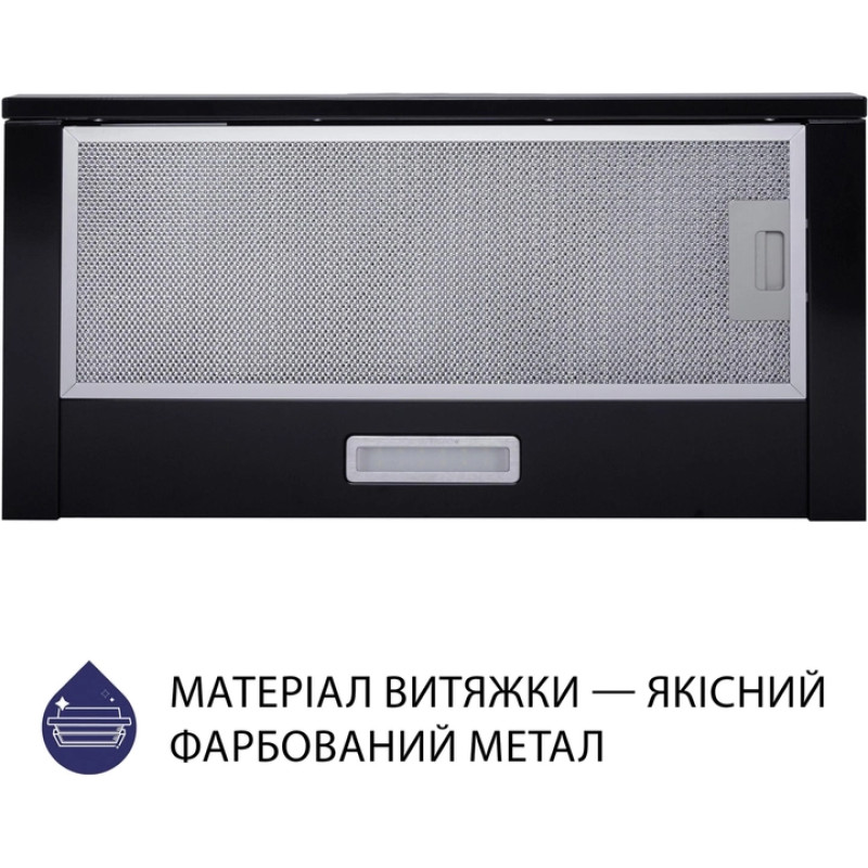Витяжка Minola HTL 6714 BL 1100 LED (телескопічна)