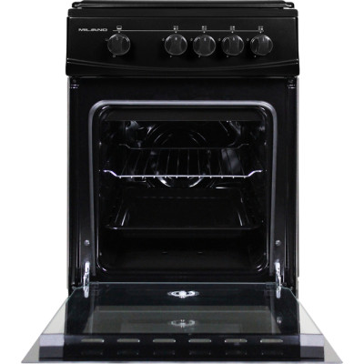 Плита газова Milano ML50 G1/01 чорна (газ.контр.)