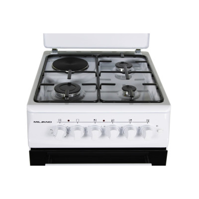 Плита комбінована Milano ML50 E21+біла (3+1)