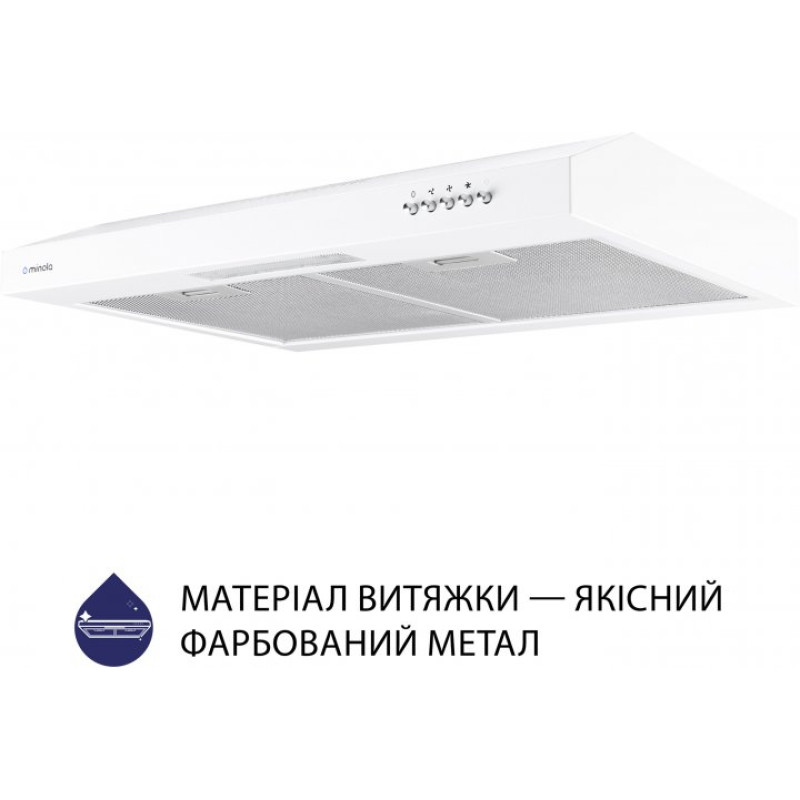 Витяжка Minola HPL 612 WH  (плоска)