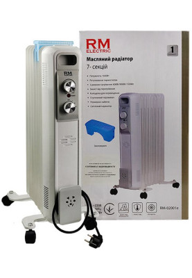 Радіатор масляний RM Electric RM-02001e (7 секцій, зволожувач повітря, сушарка)