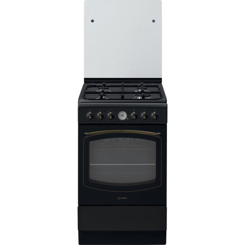 Плита комбінована Indesit IS5G8MHA/E (ретро, антацит)