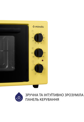 Духовка Minola FOET 3714 UA (жовто-блакитна)