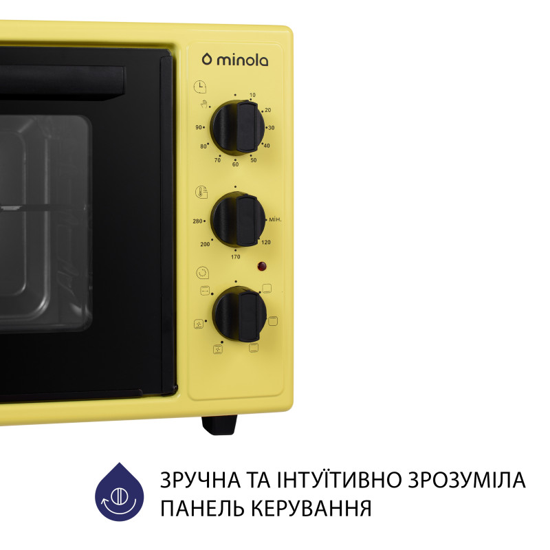 Духовка Minola FOET 4815 UA (жовто-блакитна)