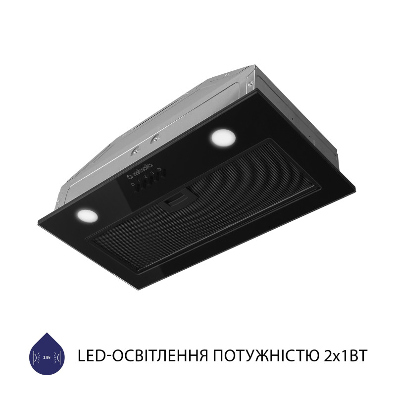 Витяжка Minola HBI 52622 BL GLASS 700 LED (повновбудована)