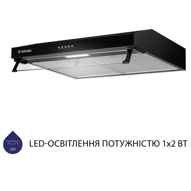 Витяжка Minola HPL 614 BL (плоска)