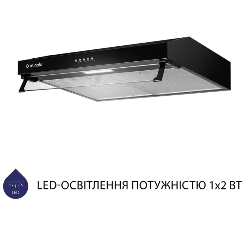 Витяжка Minola HPL 514 BL (плоска)