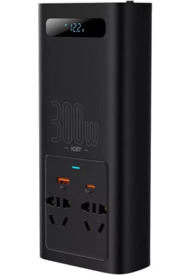 Автомобільний інвертор Baseus IGBT Power Inverter 300W (CGNB010101) Black