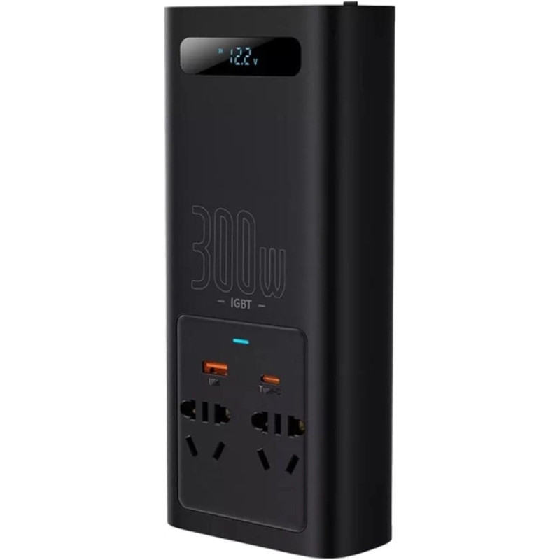 Автомобільний інвертор Baseus IGBT Power Inverter 300W (CGNB010101) Black