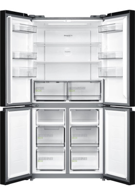 Холодильник MIDEA MDRF632FIF22 (чорне скло)
