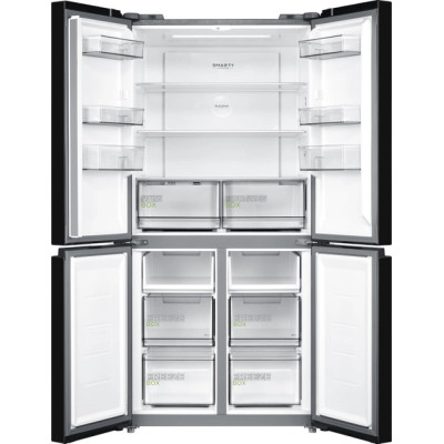 Холодильник MIDEA MDRF632FIF22 (чорне скло)