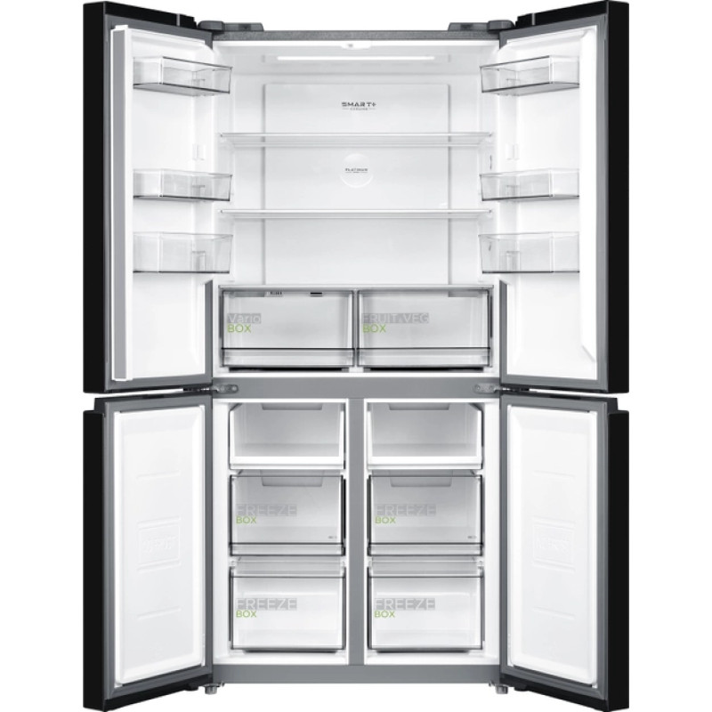 Холодильник MIDEA MDRF632FIF22 (чорне скло)