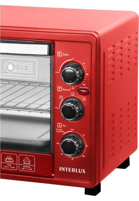 Духовка INTERLUX ILEO-0038R (38 л, червона)