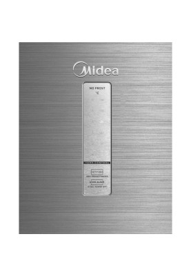 Морозильна камера MIDEA MDRU385FZE46 (1,85 м, Нерж.Дисплей)