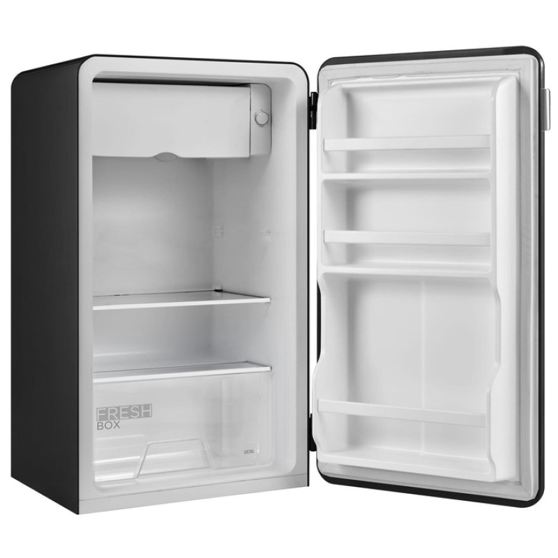 Холодильник MIDEA MDRD142SLF30 (85 см, чорний, ретро)
