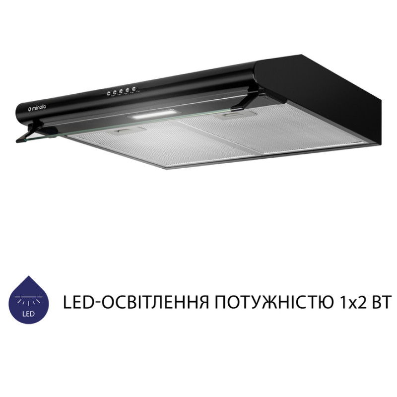 Витяжка Minola HPL 615 BL (плоска)