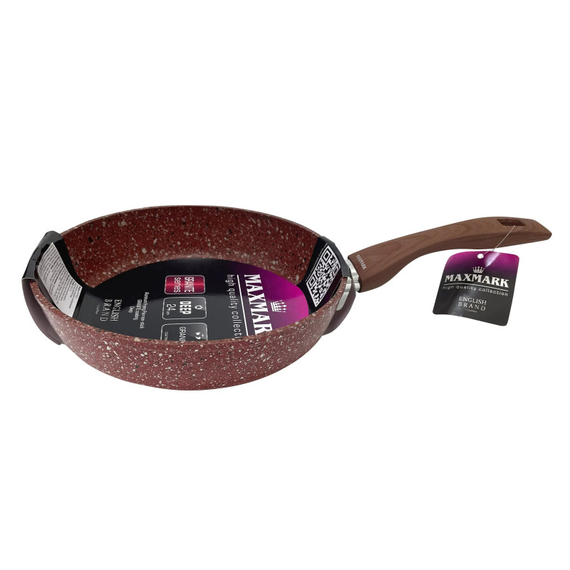 Сковорідка MAXMARK MK-FP9024 Granite Deep 24см б кр