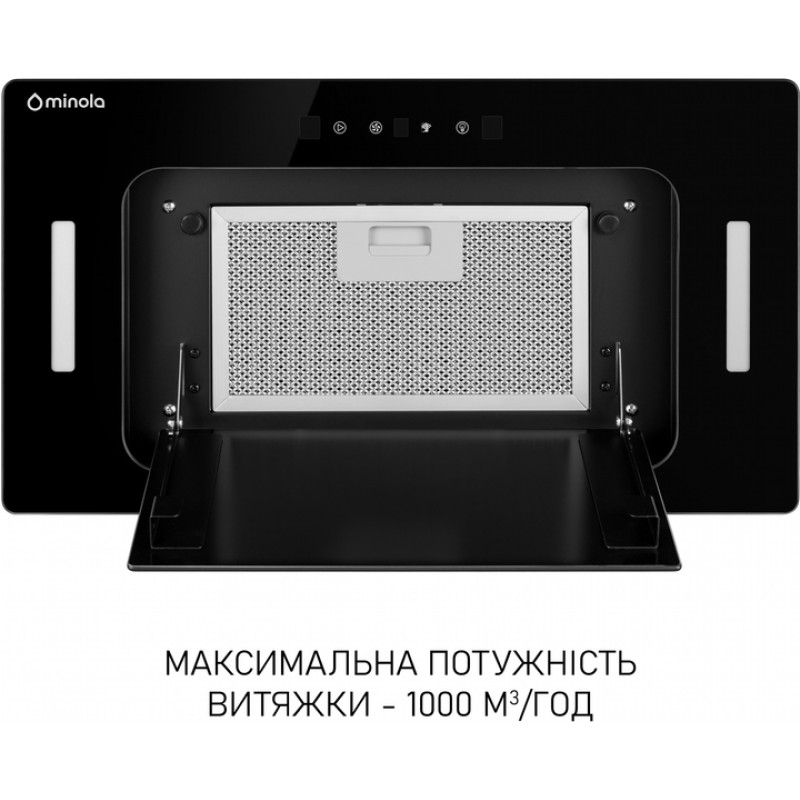Витяжка Minola BGH 5677 BL 1000 LED (пульт, повновбудована)