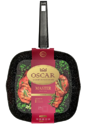 Сковорода OSCAR MASTER гриль 28 см б/кришки
