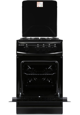 Плита газова Milano ML50 G1/01 чорна (газ.контр.)
