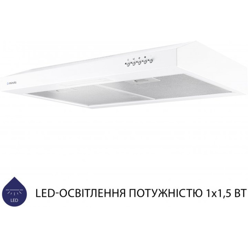 Витяжка Minola HPL 612 WH  (плоска)