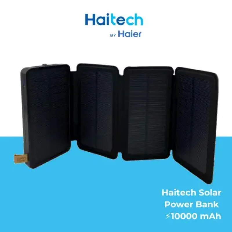 Зовнішній акумулятор Haitech HPB-S4 (10000mAh, сонячні батареї, захист від вологи)