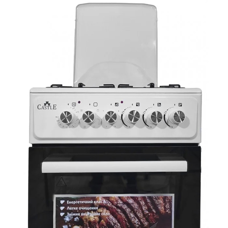 Плита комбінована CASTLE CPEG-50W (3+1) (біла)