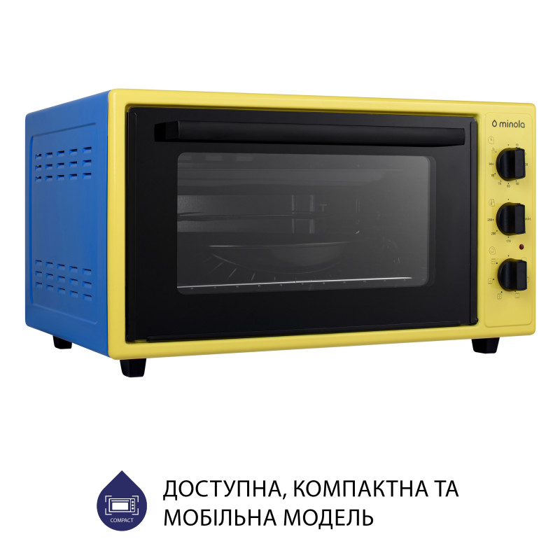 Духовка Minola FOET 4815 UA (жовто-блакитна)