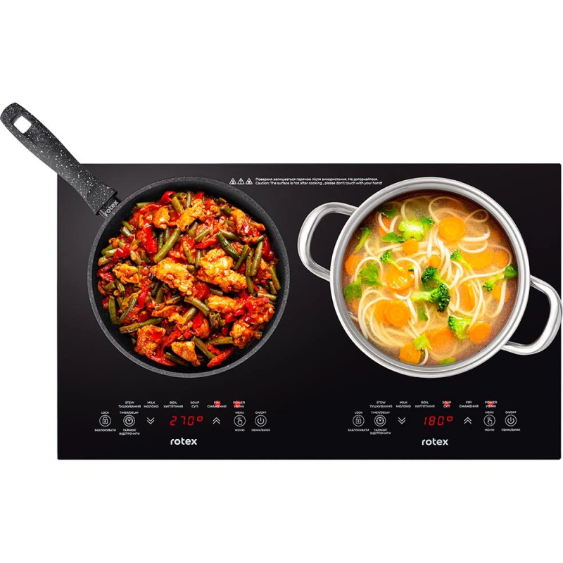 Плитка ROTEX RIO250-G Duo (2800Вт 2-х канфорочна)